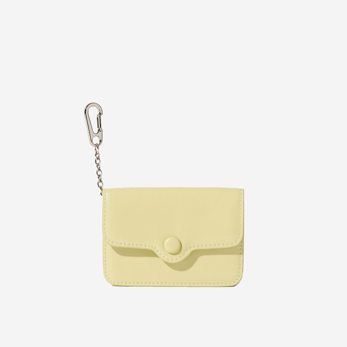 Le Masque Dot Compact Keyring Card Wallets Pale Lemon 상세 이미지 1