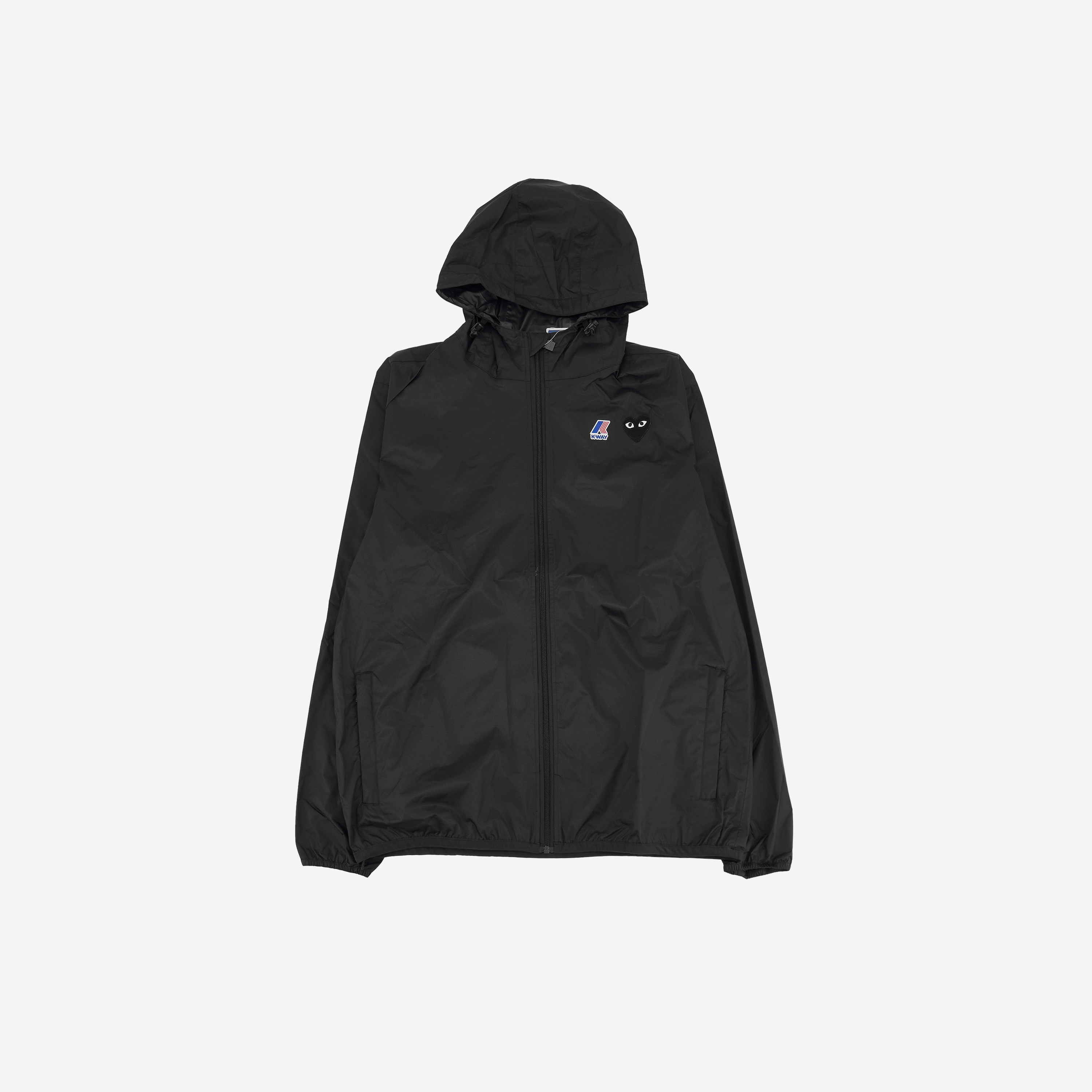 Play Comme des Garcons x K-Way Full Zip Jacket Black