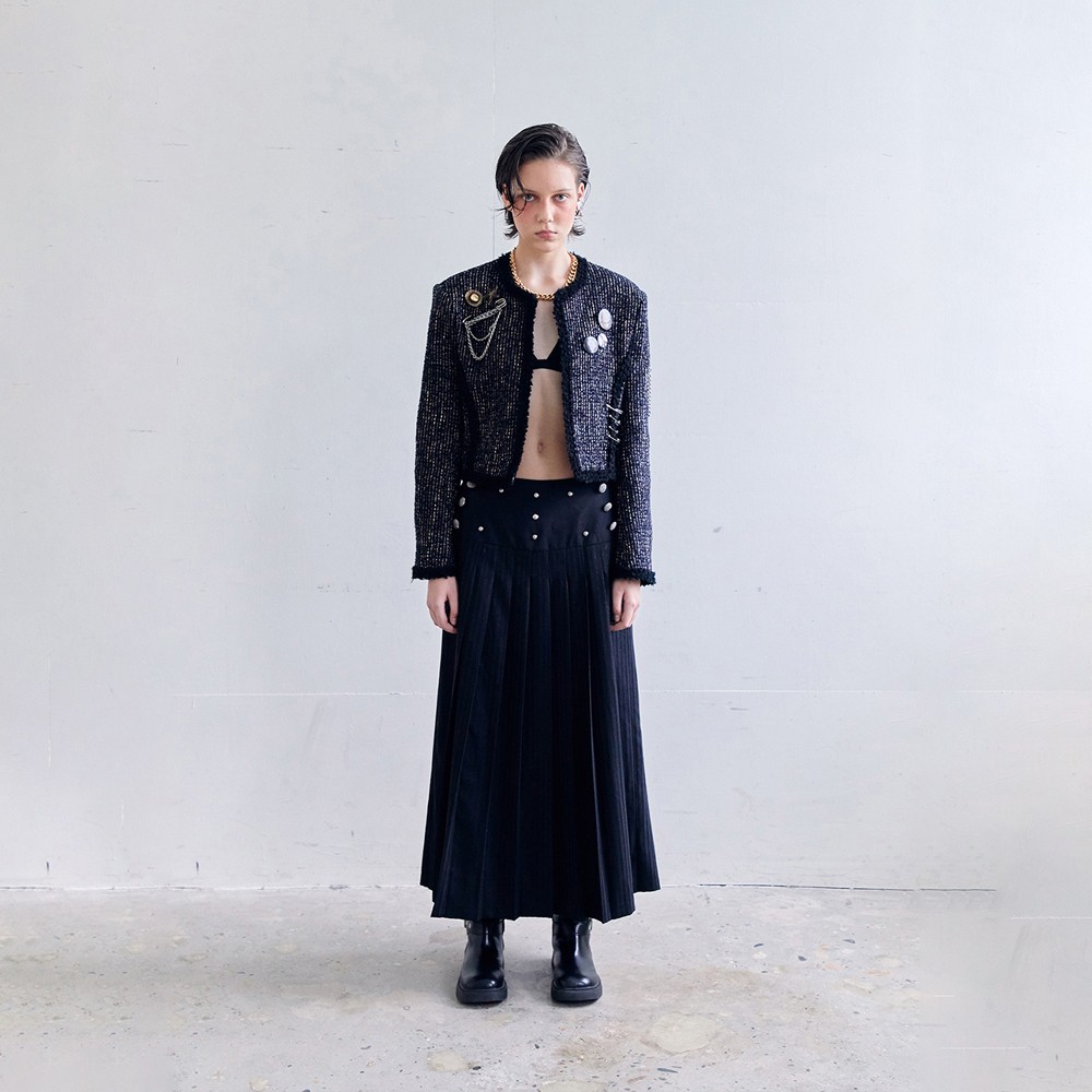 Dared METAL PLEATED LONG SKIRT 상세 이미지 3