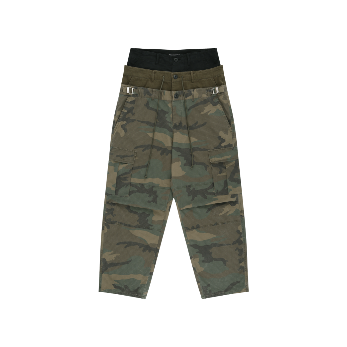 Project G/R 3 Layered Cargo Pants Camo 상세 이미지 1