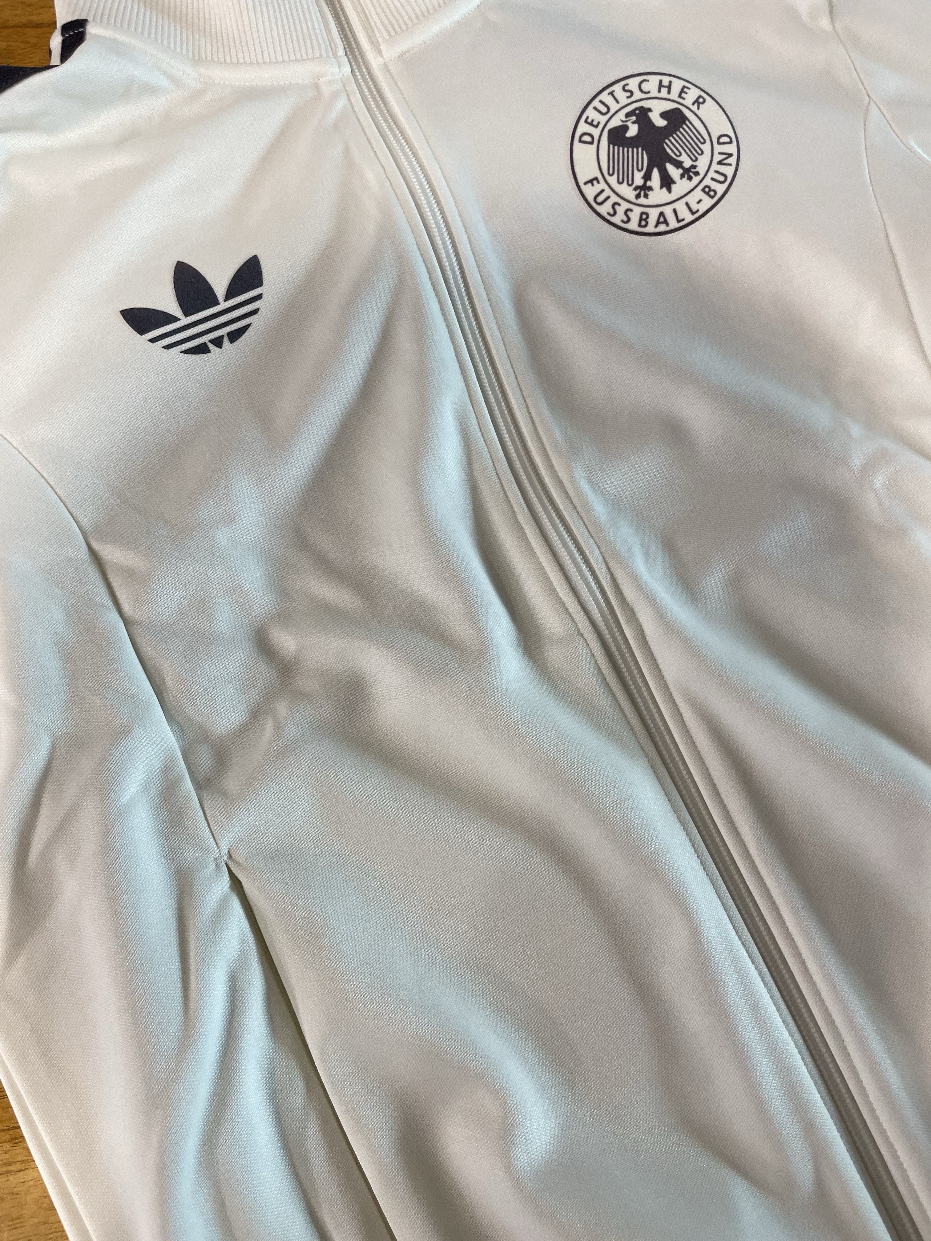 Adidas German Beckenbauer Track Top Off White - KR Sizing 착용 스타일