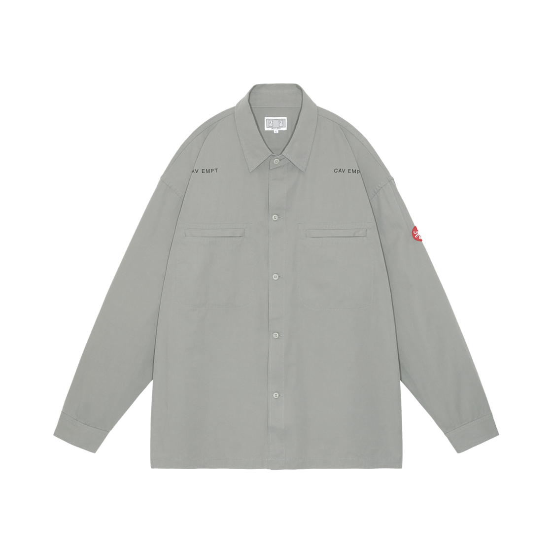 Cav Empt Cotton Casual Shirt Grey - 24FW 상세 이미지 1