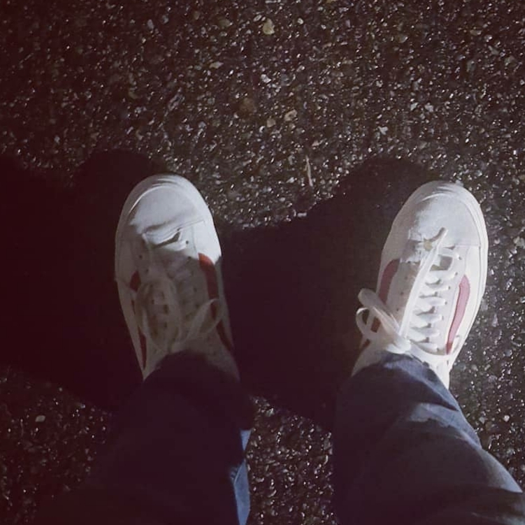 Vans Style 36 Marshmallow Racing Red 착용 스타일