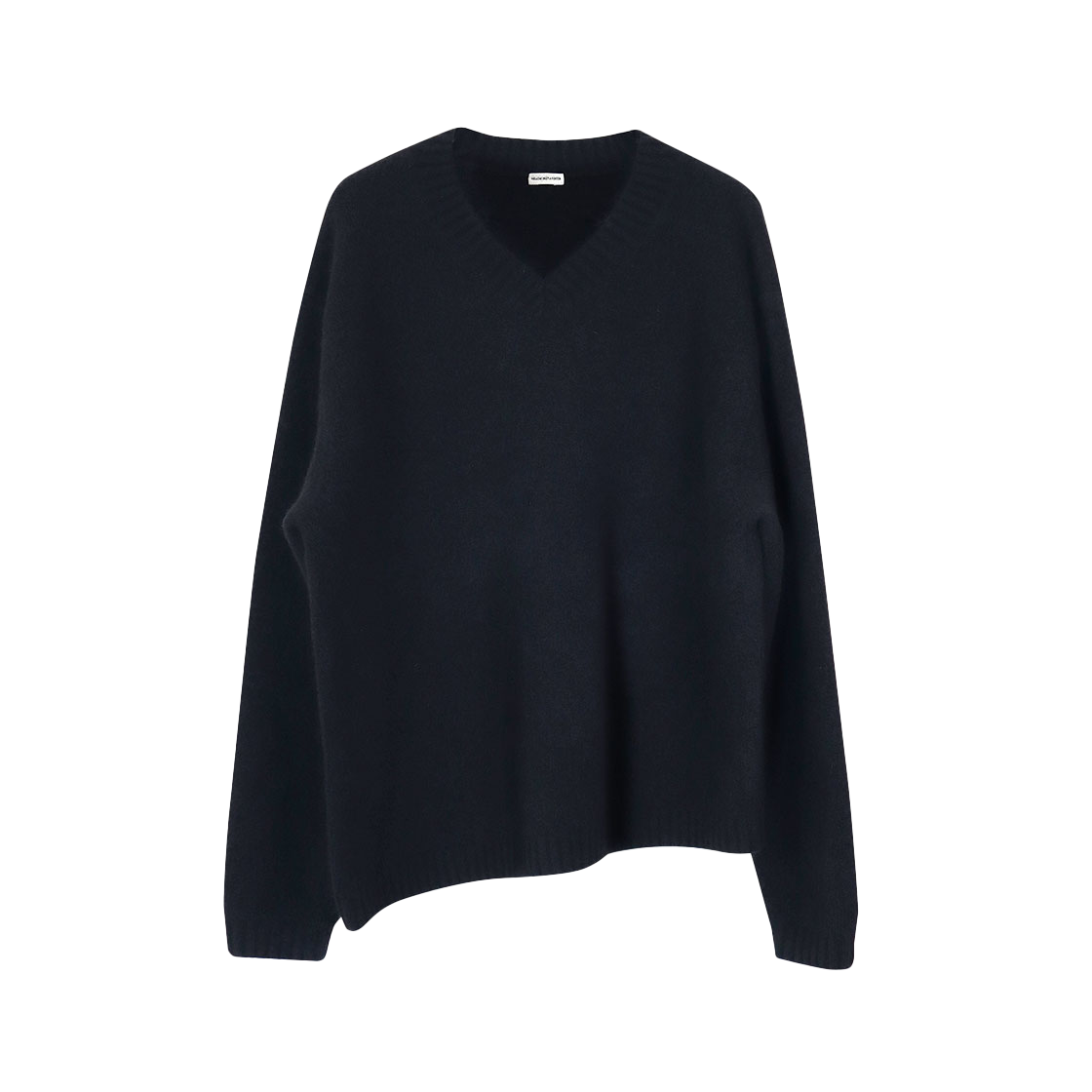 Youche AR Oblique Alpaca Knit Black 상세 이미지 1