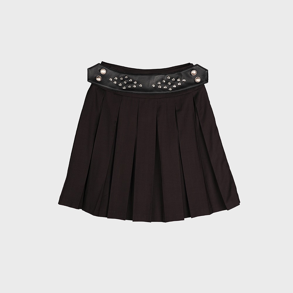 Dared WYBIE PLEATED SKIRT IN BLACK 상세 이미지 1