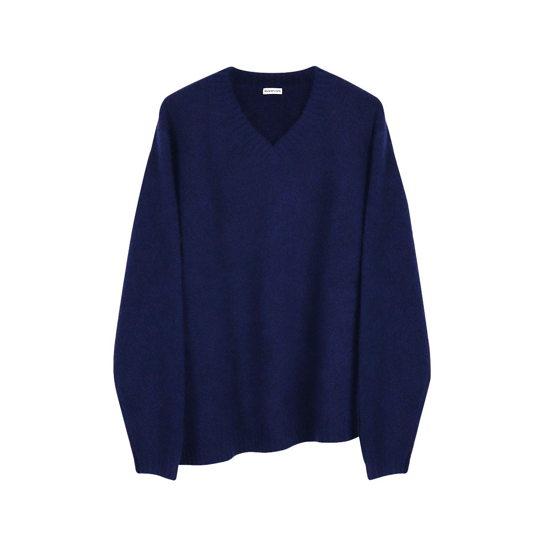 Youche AR Oblique Alpaca Knit Navy 상세 이미지 1