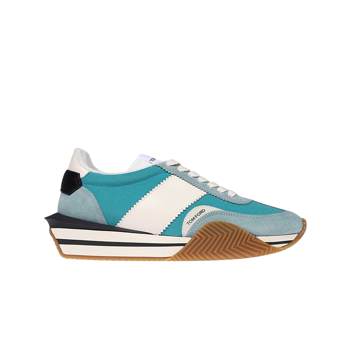 J1292-LCL134N-5E006 Tom Ford Suede Technical Fabric James Sneakers Sage