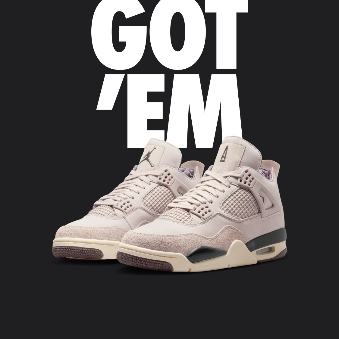 (W) Jordan 4 x A Ma Maniere Retro OG SP W.Y.W.S. 착용 스타일