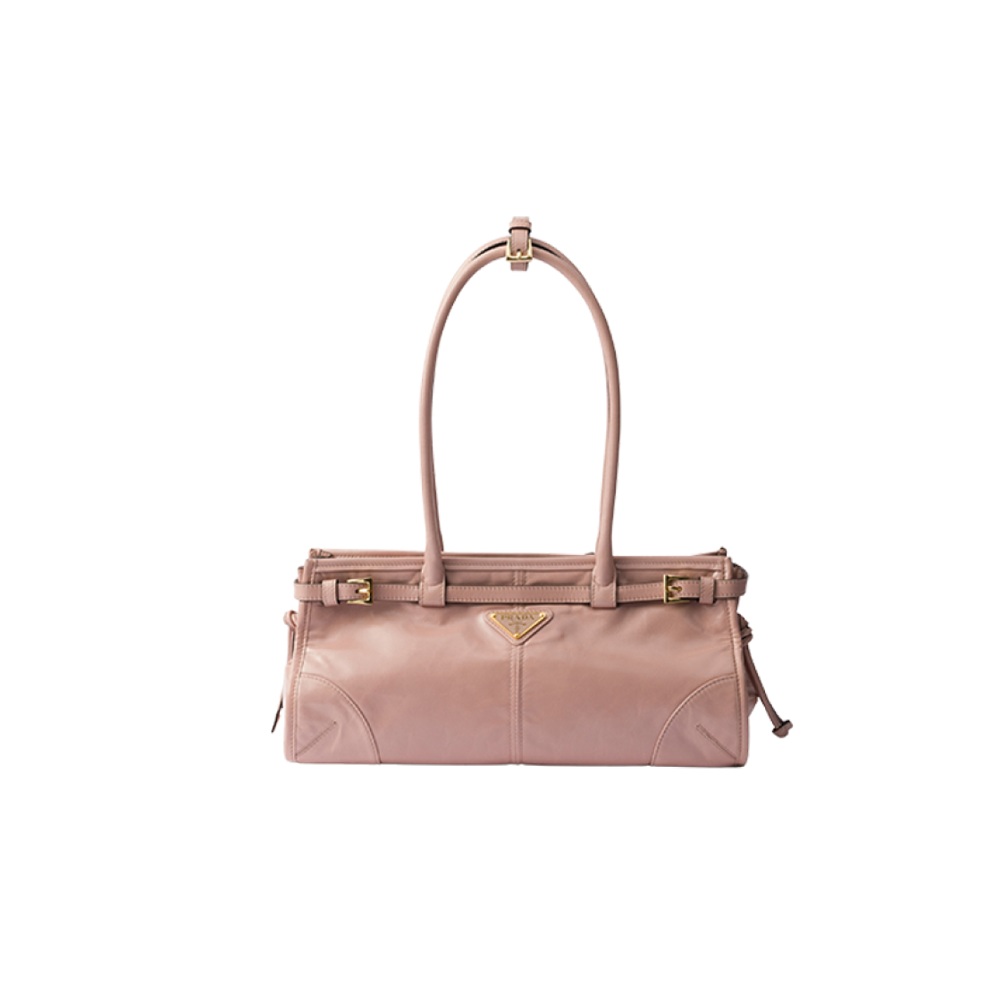 Prada Medium Leather Handbag Lily of the Valley 상세 이미지 1