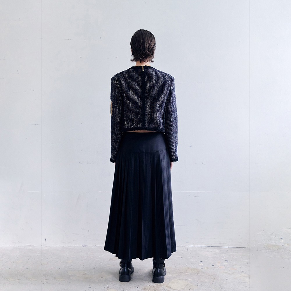 Dared METAL PLEATED LONG SKIRT 상세 이미지 5