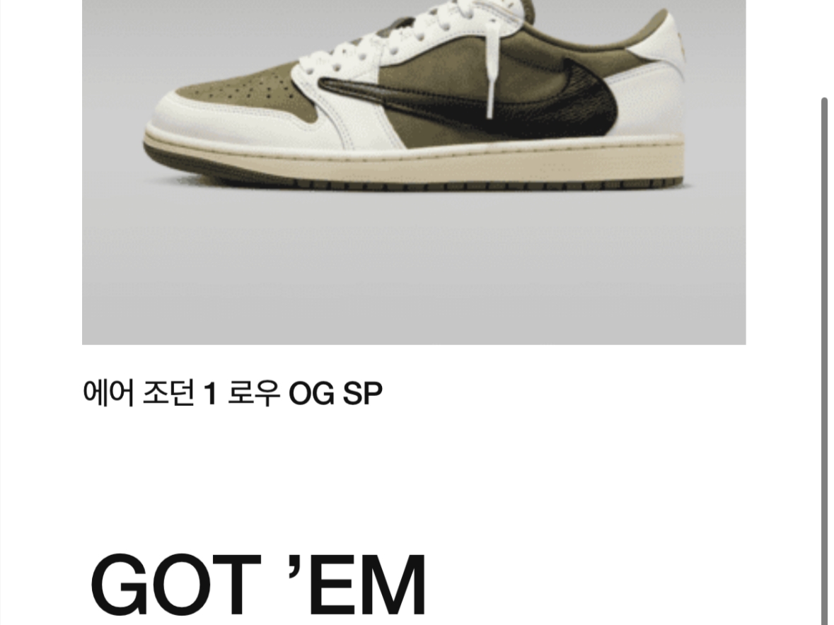 Jordan 1 x Travis Scott Retro Low OG SP Reverse Olive 착용 스타일