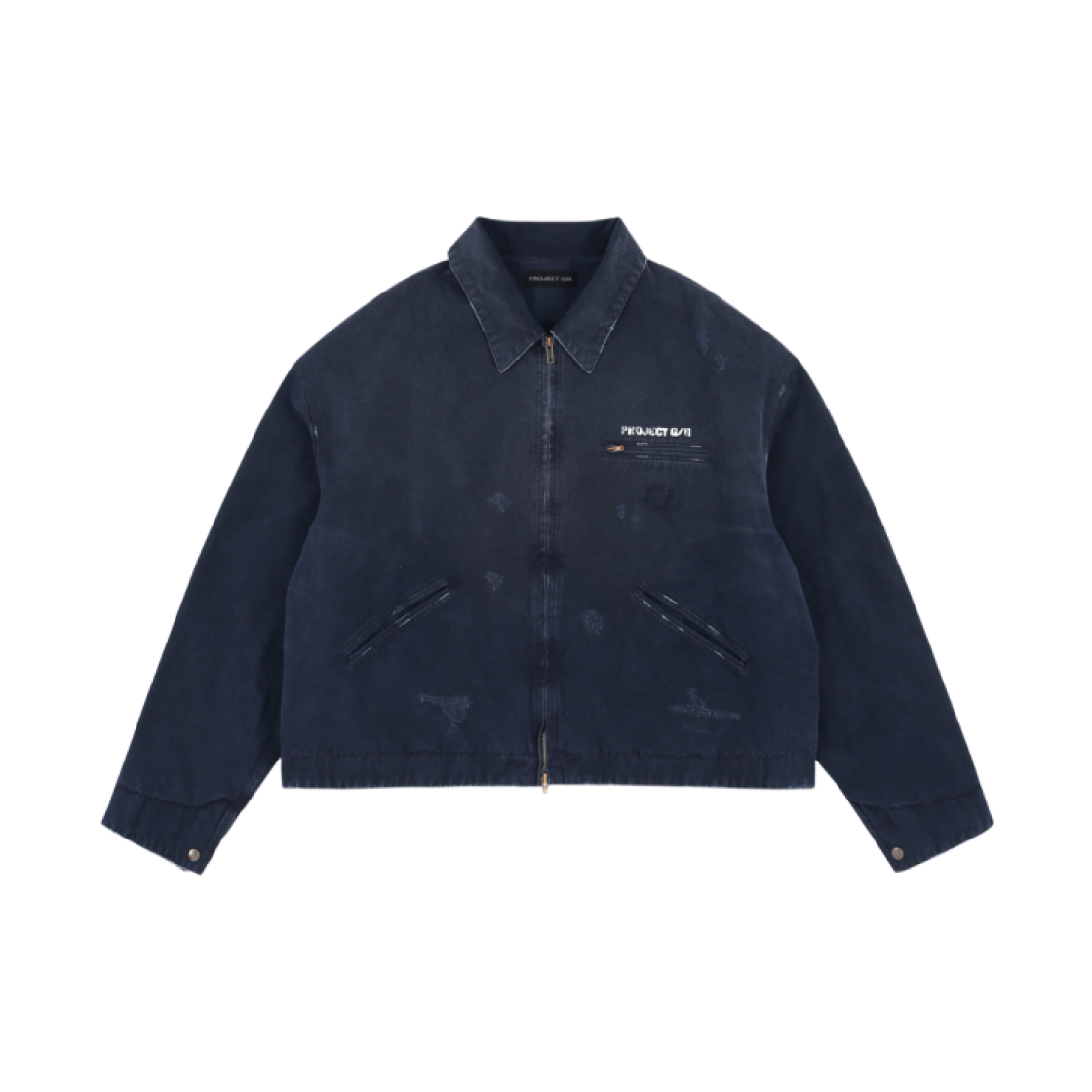 ★関税込★Project G/R★Distressed Mud Work Jacket★ Project G/R 'Distressed Canvas' Work Jacket – Showroom LA