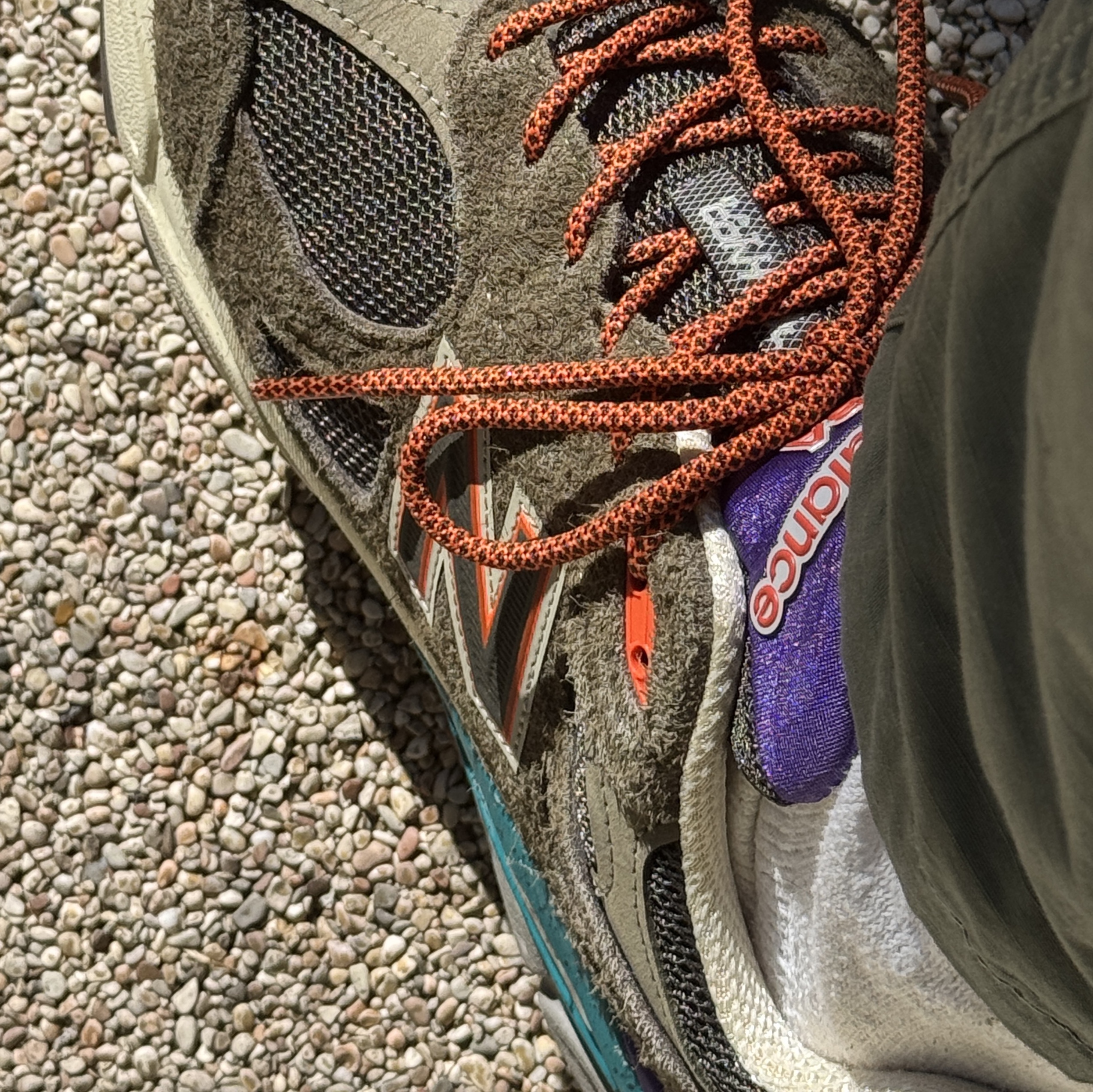 New Balance x YCMC 990v3 Made in USA Green Purple - YCMC Exclusive 착용 스타일