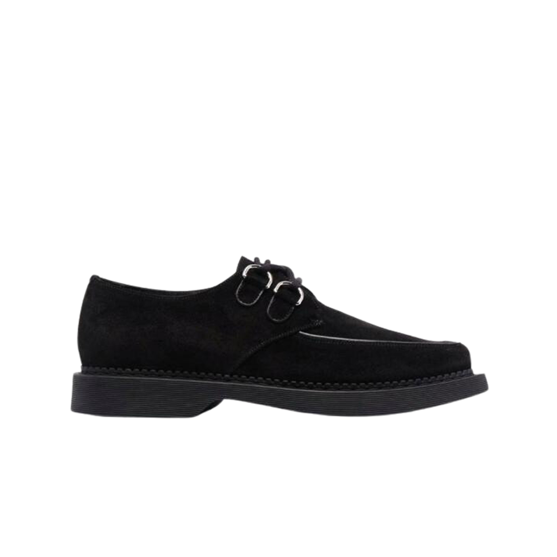 667606-2W500-1000 Saint Laurent Teddy Derbies In Suede Black