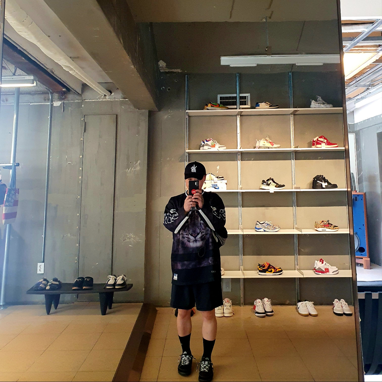Palace Brighter Alternative Hockey Jersey Black - 23FW, Stussy x Our Legacy Work Shop Trucker Cap Black 착용 스타일 - 2