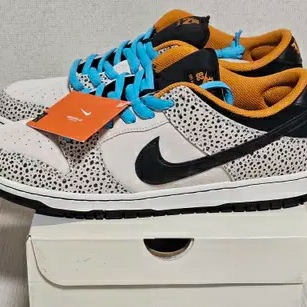 Nike SB Dunk Low Pro Electric Phantom and Black 착용 스타일