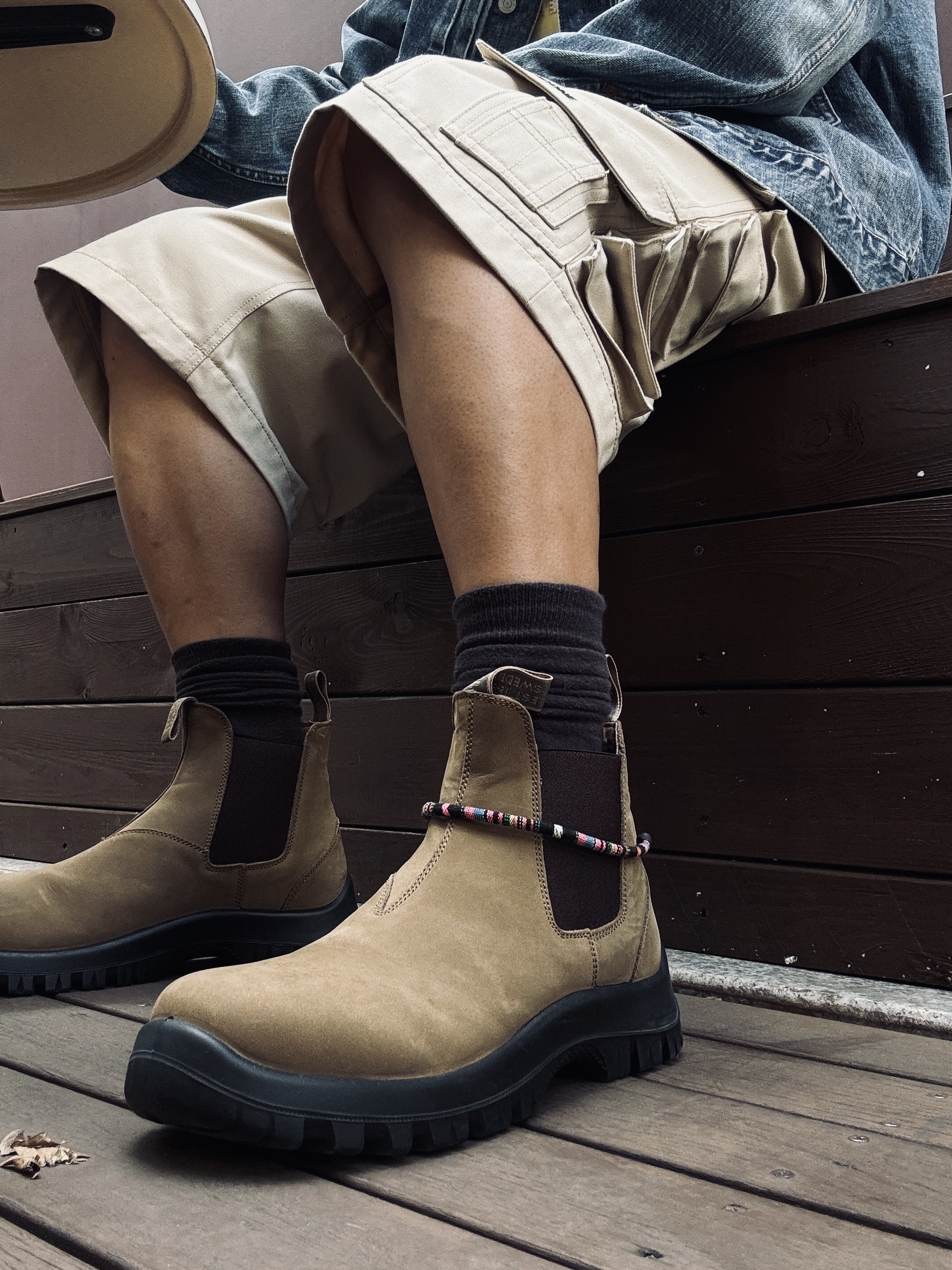 Tretorn Pitea Chelsea Boots Brown 착용 스타일 - 4