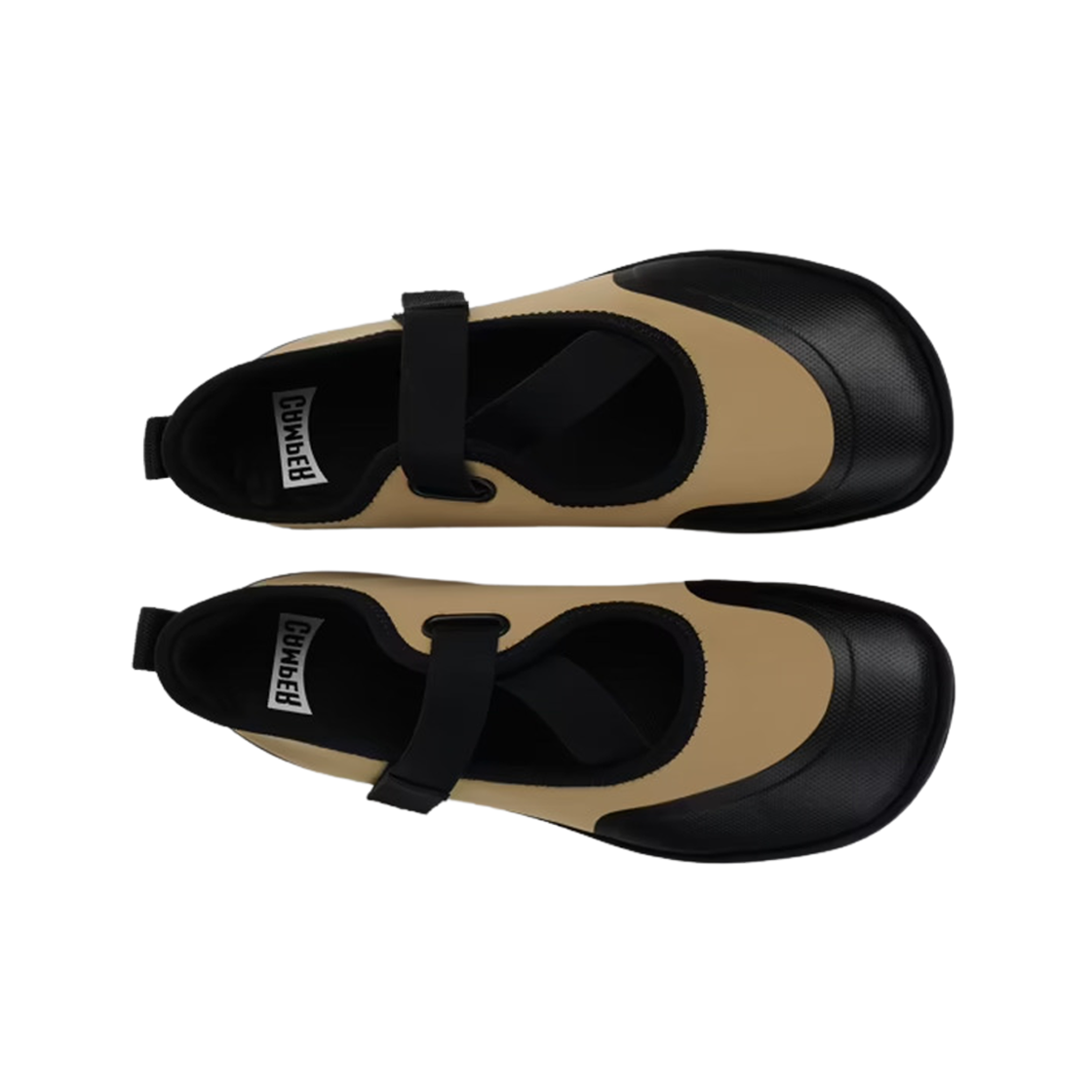 (W) Camper Right Ballerinas Black Beige 상세 이미지 2