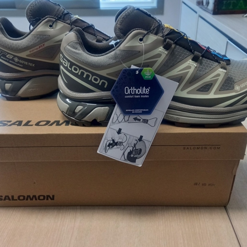 Salomon XT-6 Gore-Tex Vintage Khaki 착용 스타일 - 3