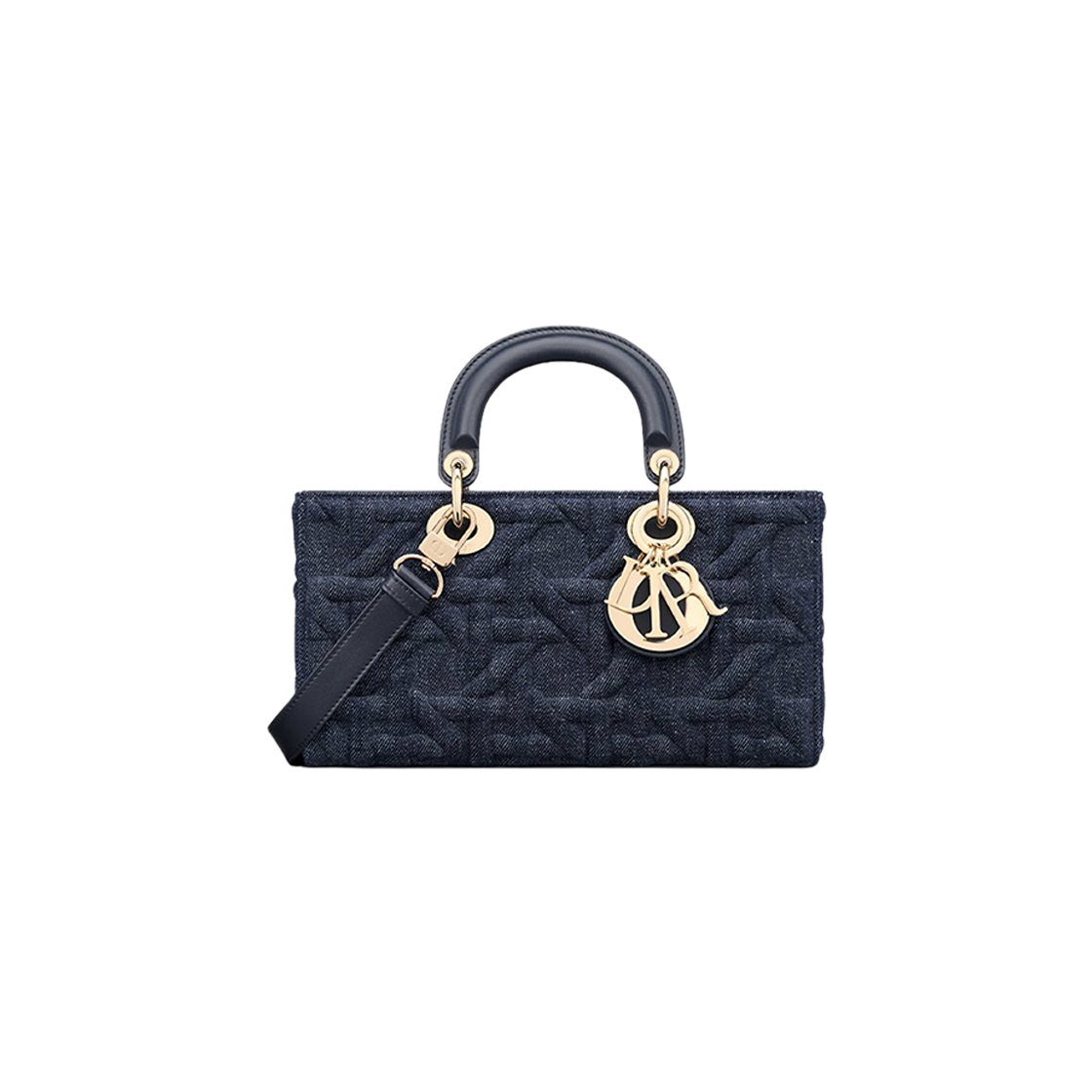 Dior Medium Lady D-Joy Bag Blue Graphic Cannage Denim 상세 이미지 1