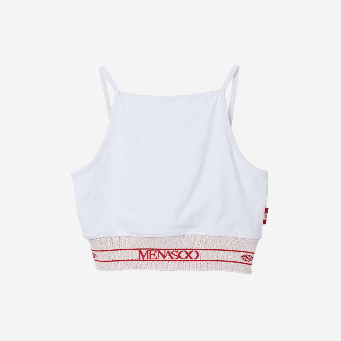 Menasoo Knit Strap Sleeveless Top White 상세 이미지 1