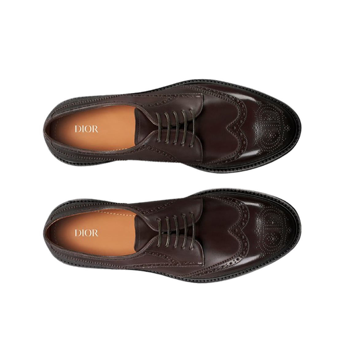 Dior Embassy Derby Brogue Brown Calfskin with Patina Finish 상세 이미지 2