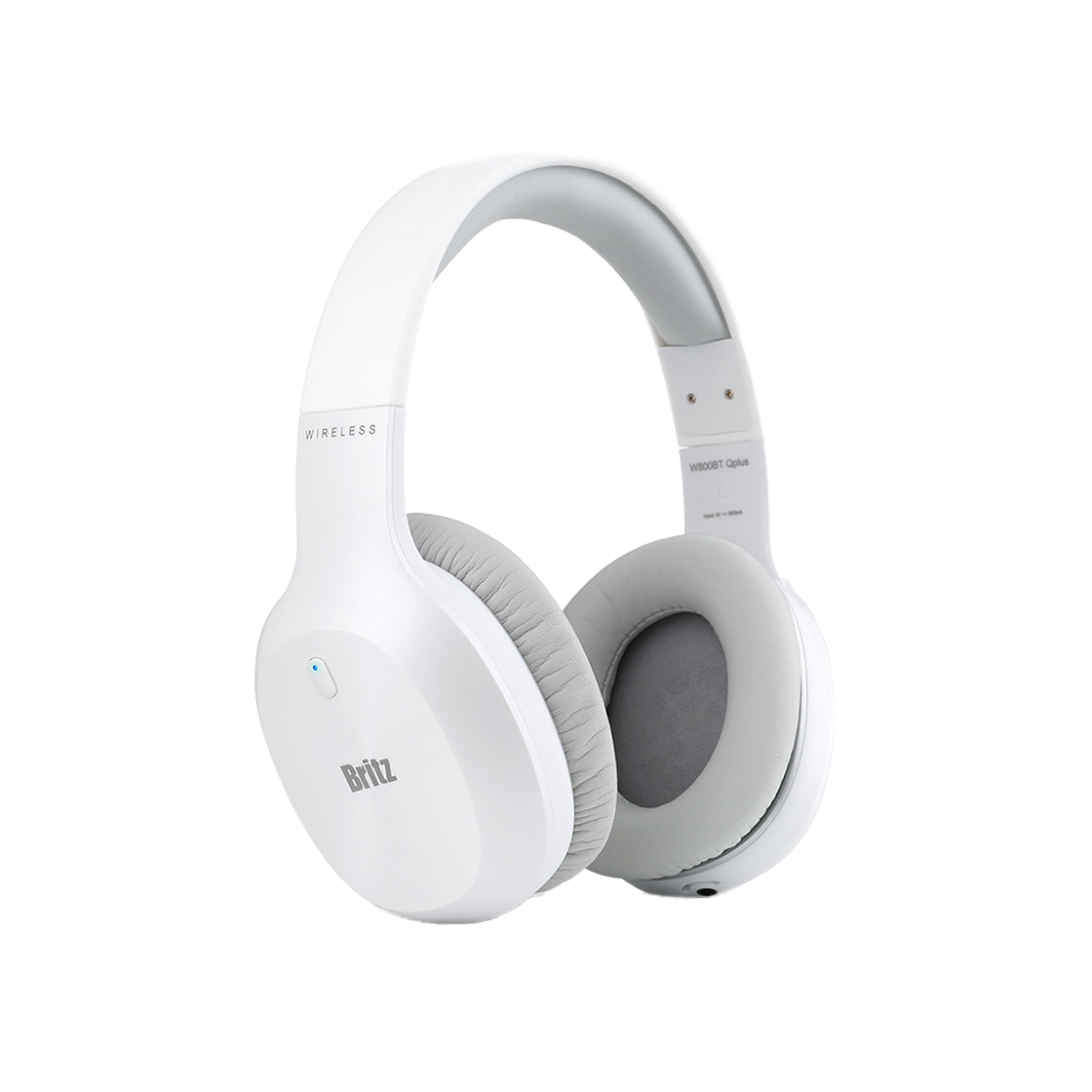 Britz W800Bt Qplus Wired And Wired Bluetooth Headphones White 상세 이미지 1