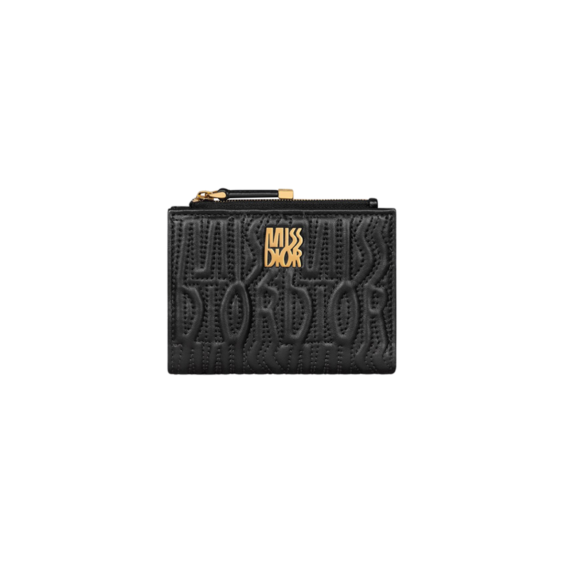 Dior Miss Dahlia Wallet Black Lambskin with Quilted Missdior Allover Motif 상세 이미지 1