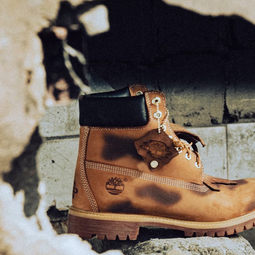 Timberland x Surgery 6 inch Boot Yellow - Wide, (W) Timberland x Surgery 6 inch Boot Yellow 착용 스타일 - 2