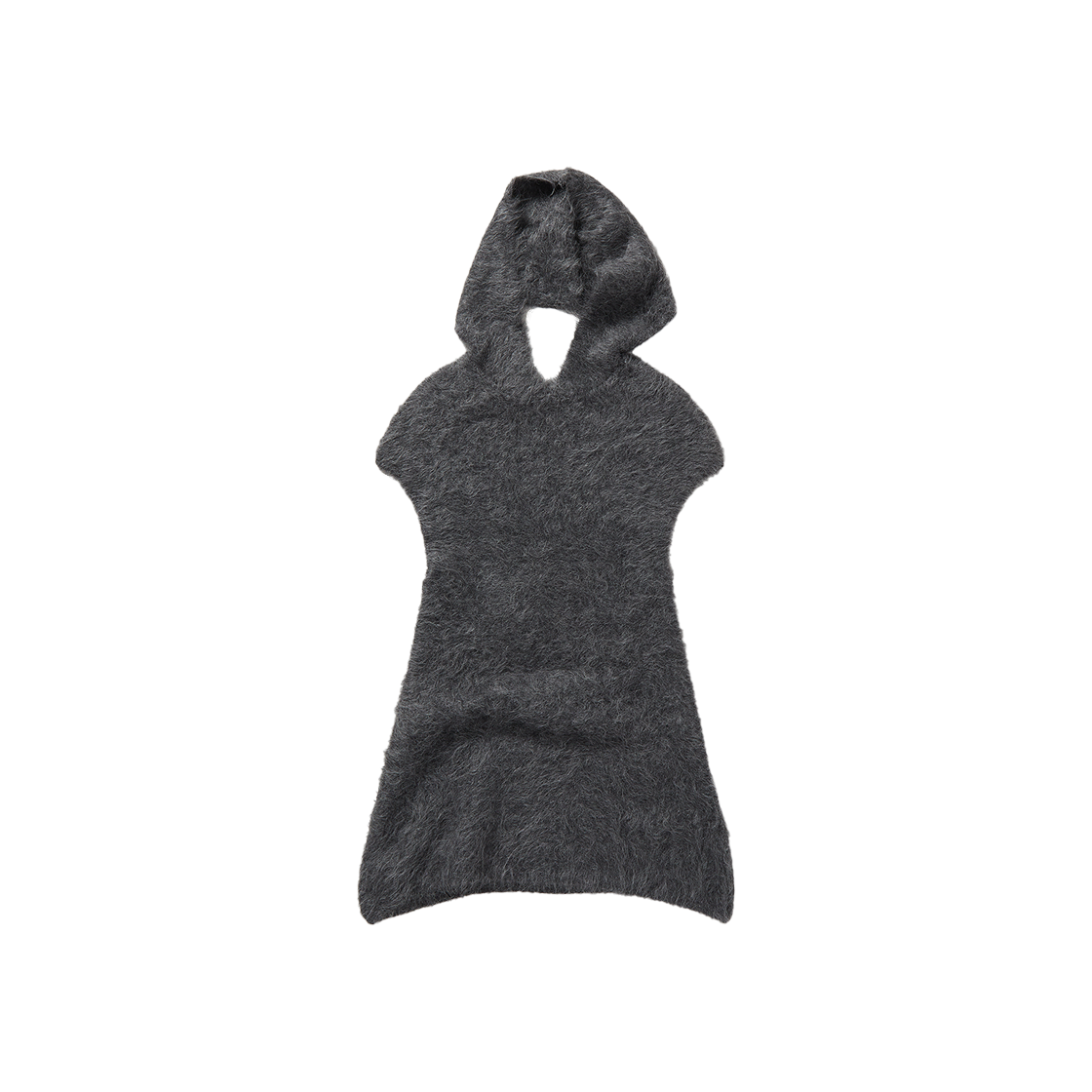 퍼버즈 우먼 헤어리 알파카 니트 미니 드레스 그레이 - 24FW(Perverze Women Hairy Alpaca Knit Mini Dress Gray - 24FW)