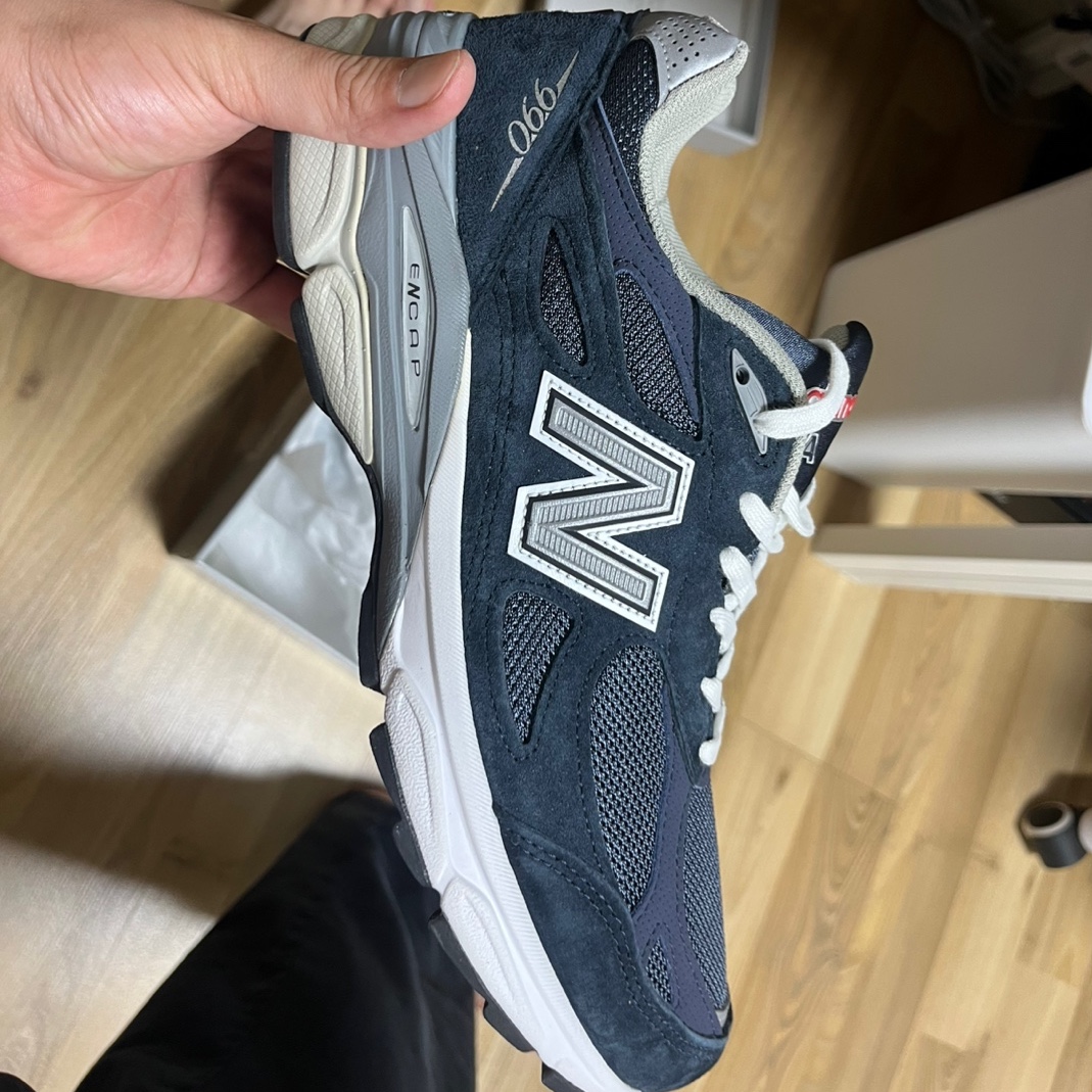 New Balance 990v3 Made in USA Navy - D Standard 착용 스타일