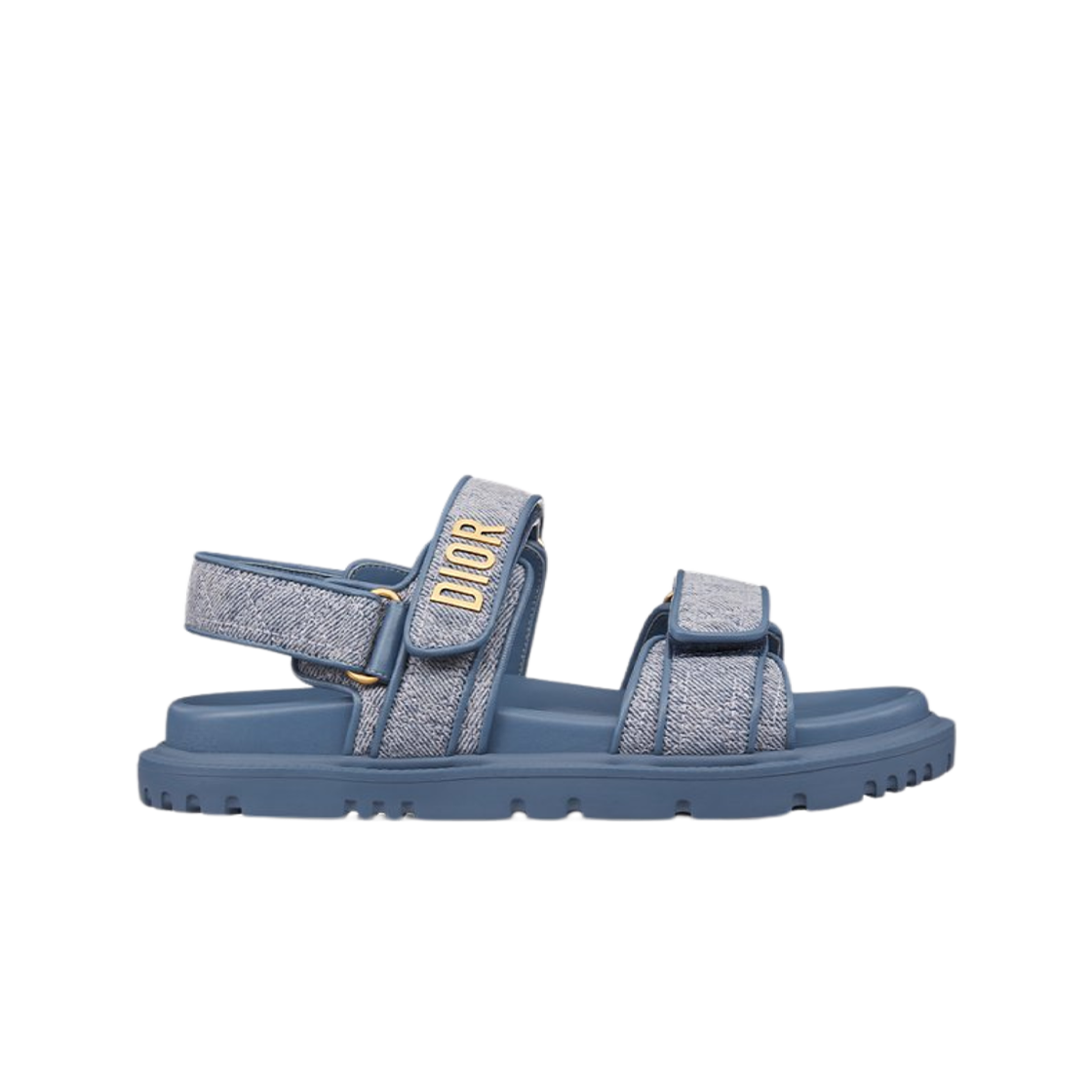 KCO141FJL-S70B (W) Dior Act Sandal Blue Cannage Denim