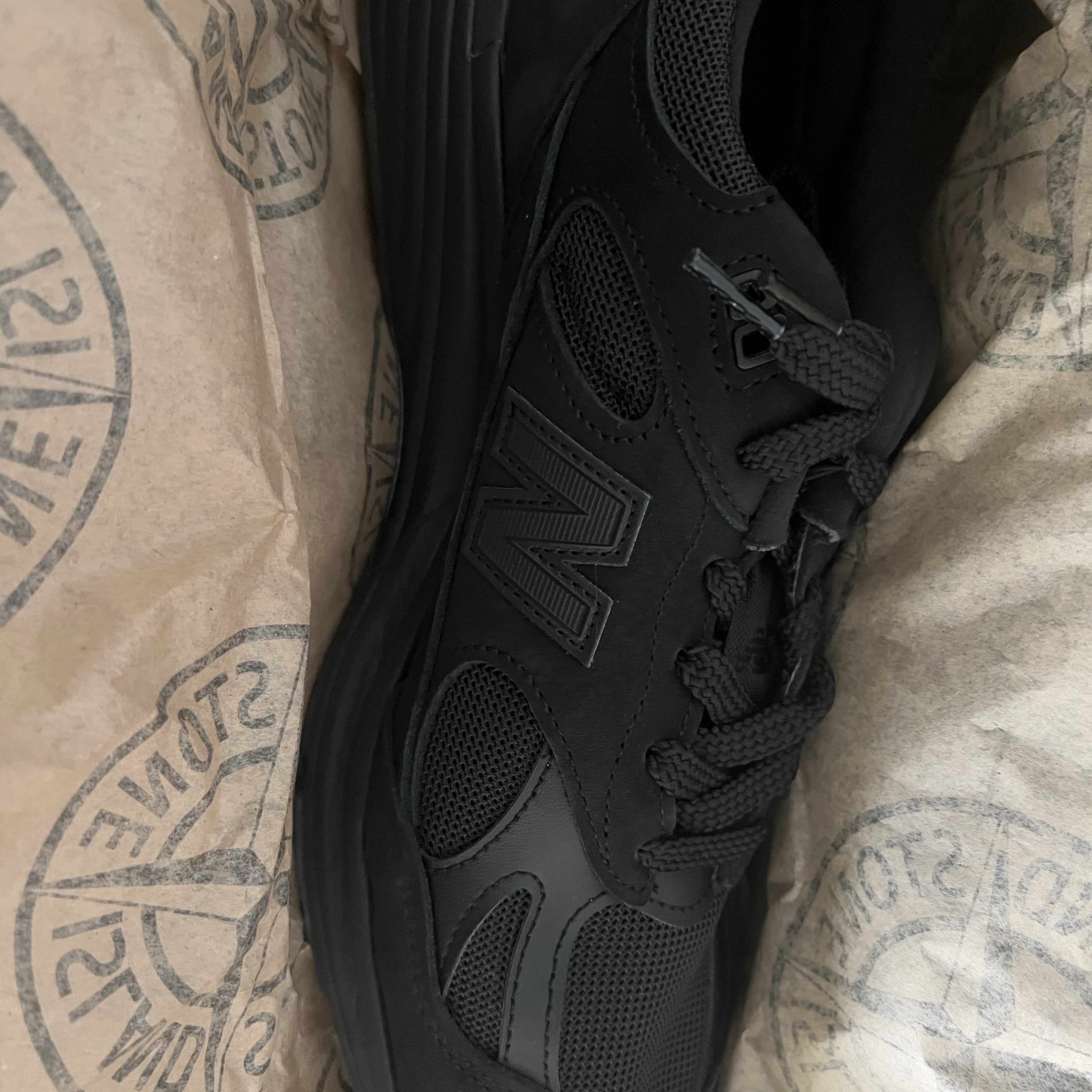 New Balance x Stone Island 991v2 Made in UK Black 착용 스타일