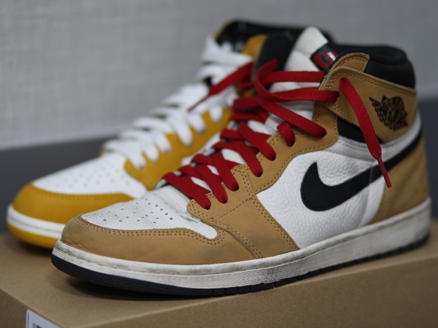 Jordan 1 Retro High OG Yellow Ochre 착용 스타일 - 4