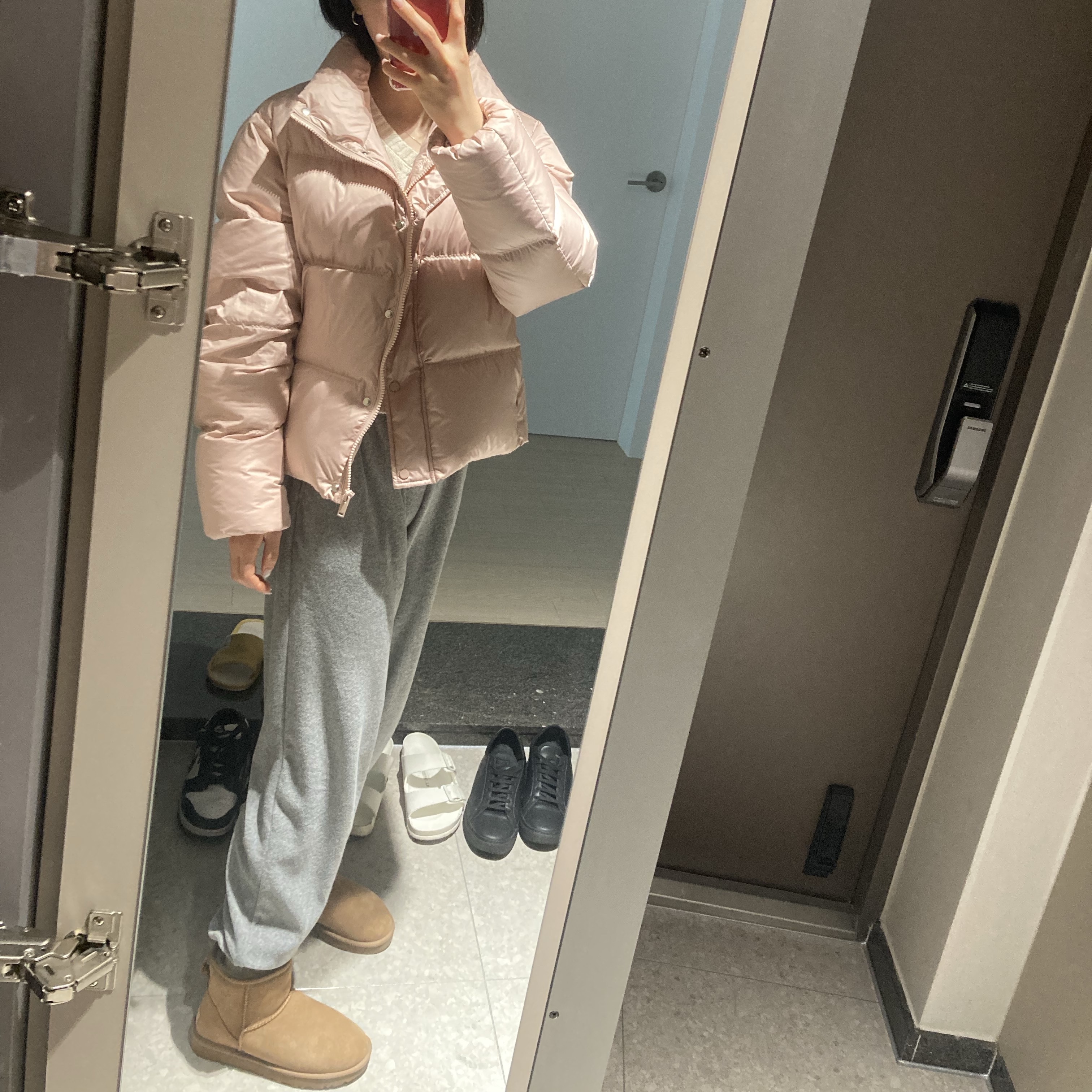 (W) UGG Classic Mini II Boots Chestnut 착용 스타일