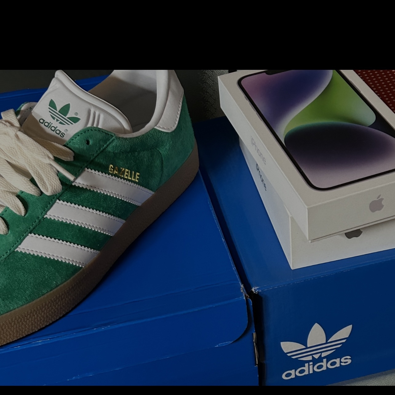 Adidas Gazelle Court Green Cloud White 착용 스타일