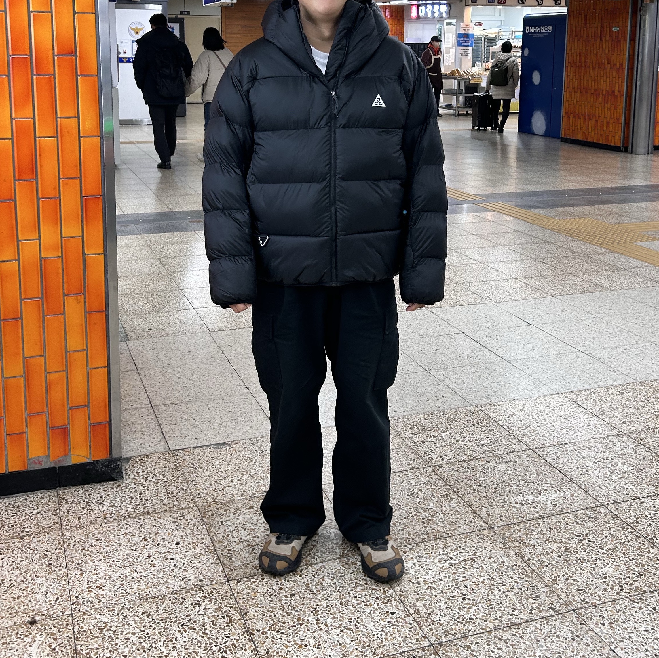 Nike ACG Therma-Fit ADV Lunar Lake Puffer Jacket Black - Asia 착용 스타일