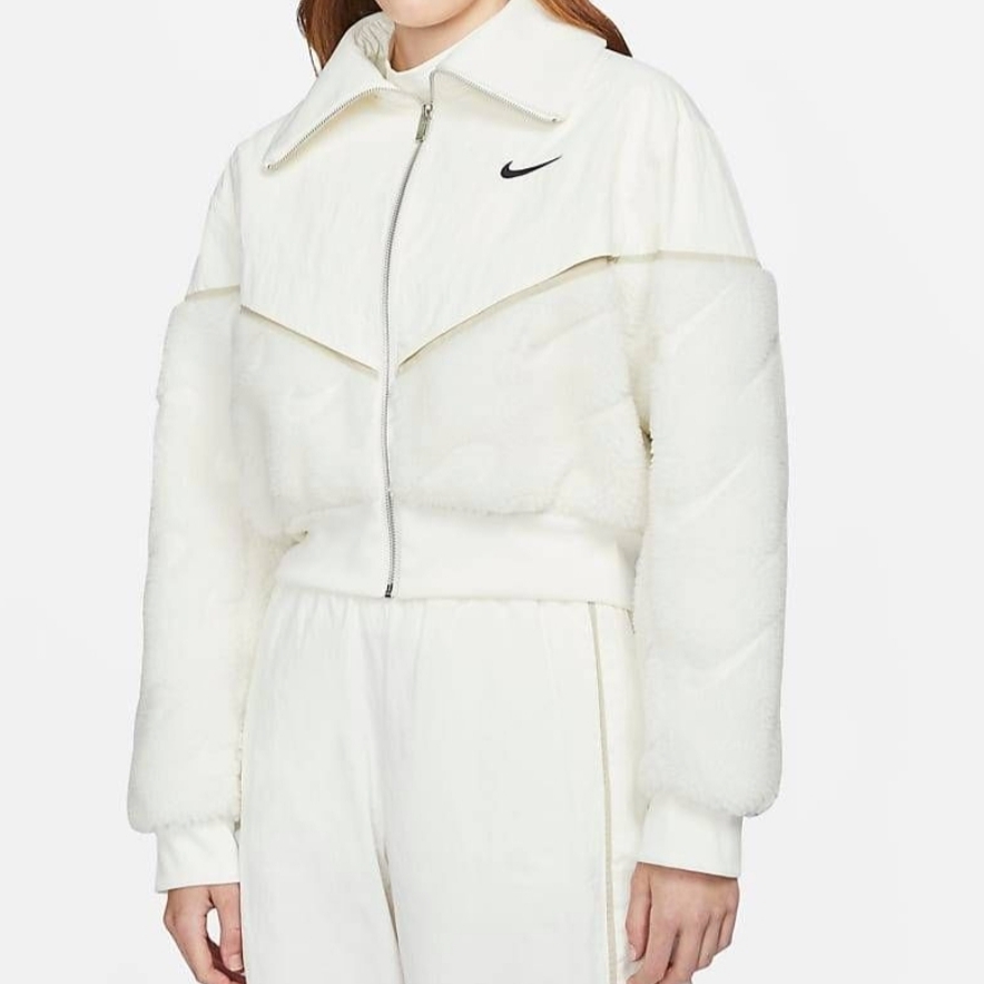 (W) Nike Icon Clash Fleece Jacket White - US/EU 착용 스타일