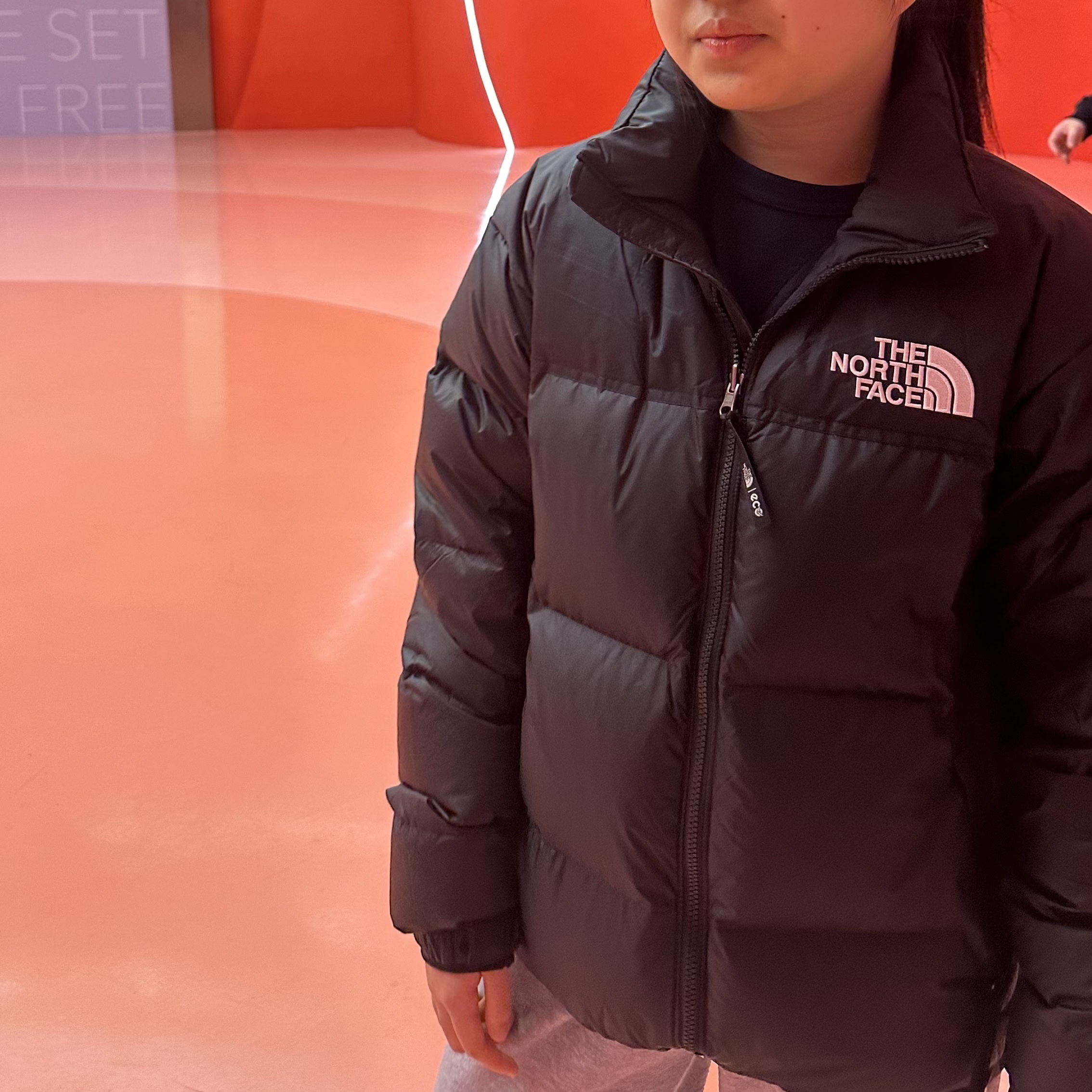 The North Face 1996 Eco Nuptse Jacket Black 착용 스타일
