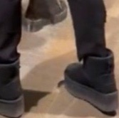 (W) UGG Classic Mini Platform Boots Black 착용 스타일