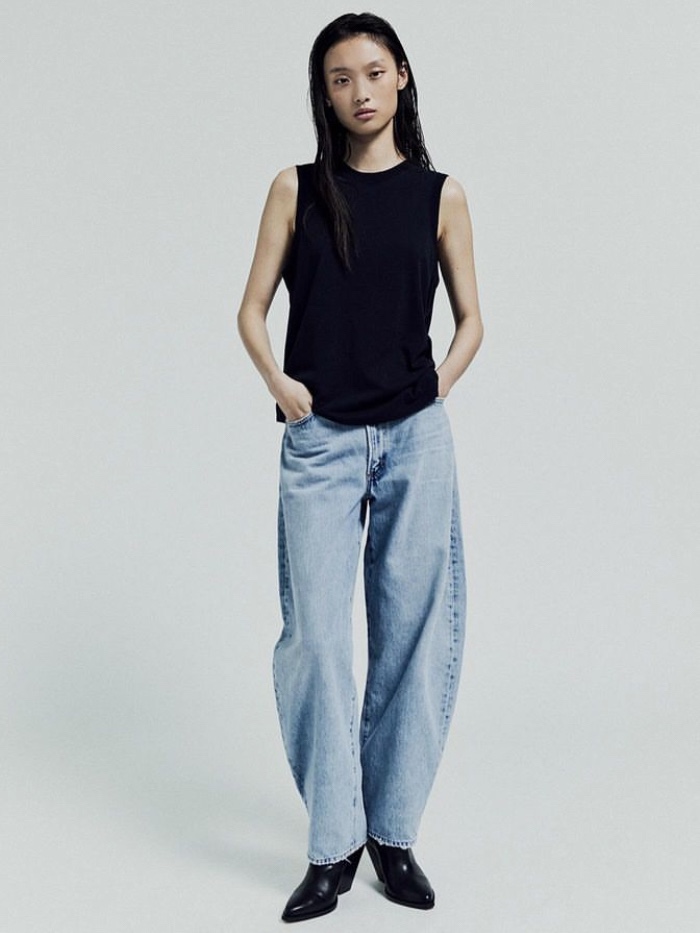Agolde Women Luna Pieced Jean Void 착용 스타일