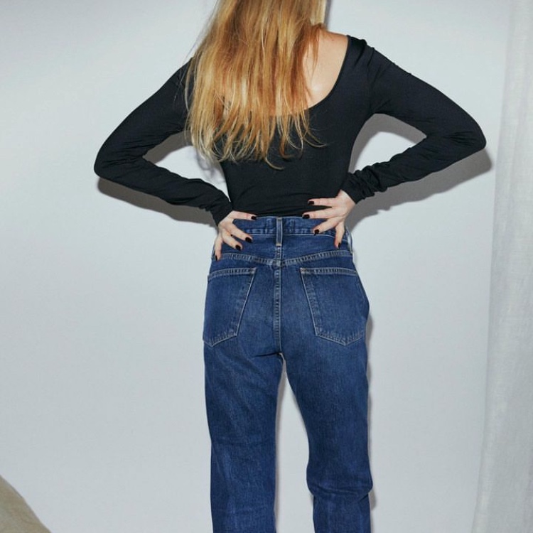 Agolde Women Parker Jean Placebo 착용 스타일