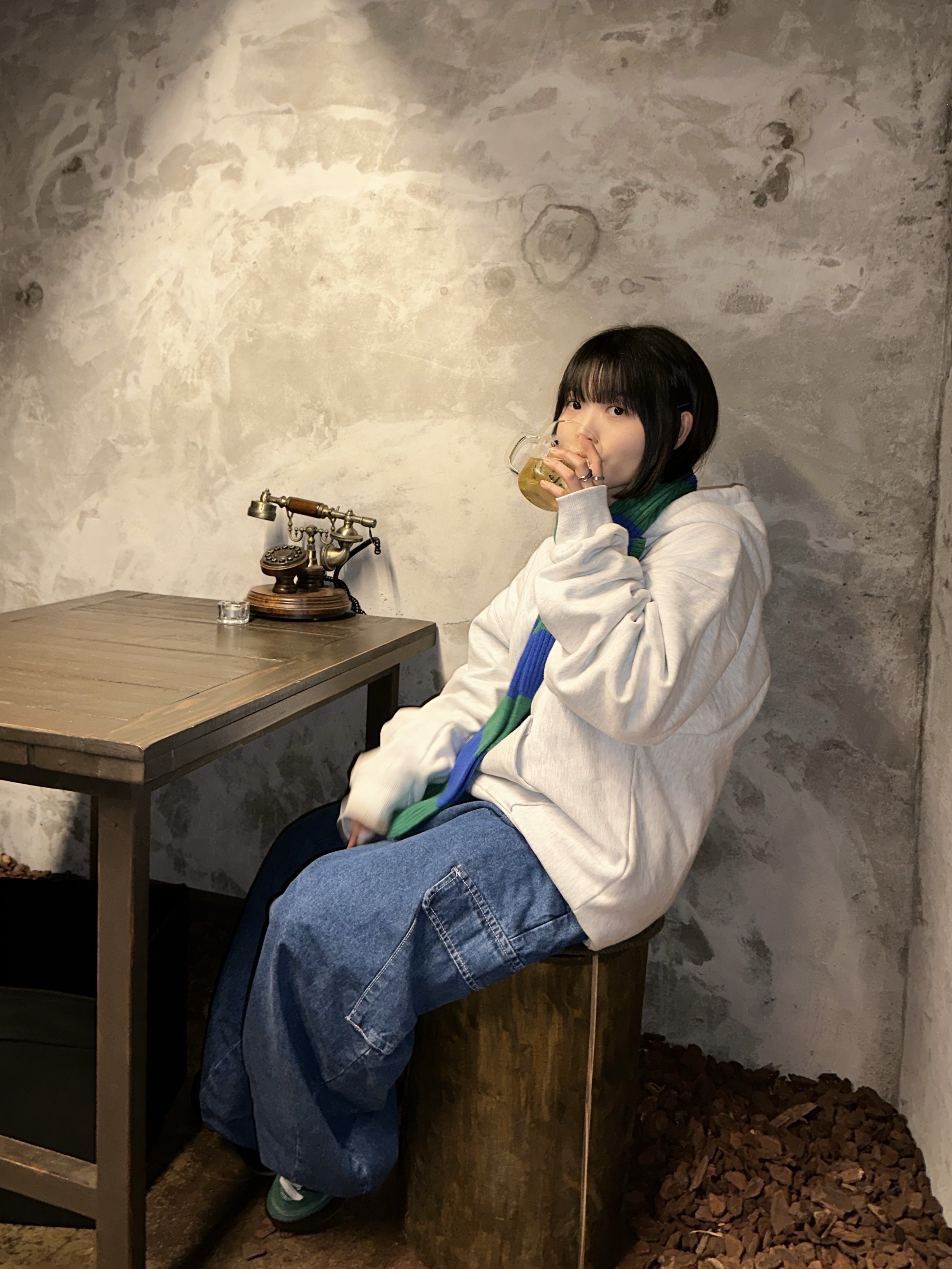 Adidas x YNuK Adimatic Dark Green Core Black 착용 스타일 - 5
