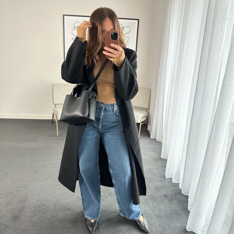 Agolde Women Low Slung Baggy Jean Libertine 착용 스타일
