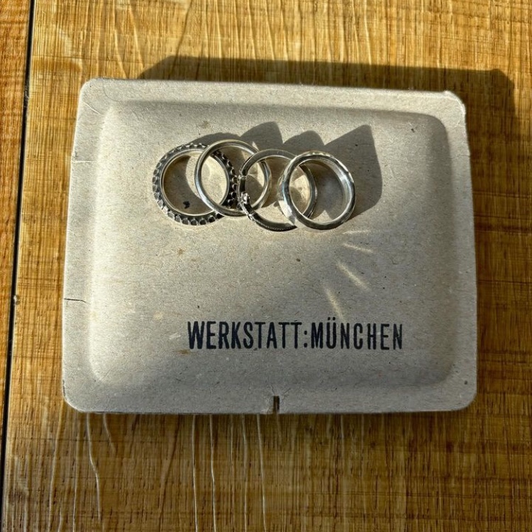 Werkstatt:Munchen 4 Ring Combination Cross Sterling Silver - 24SS 착용 스타일 - 2