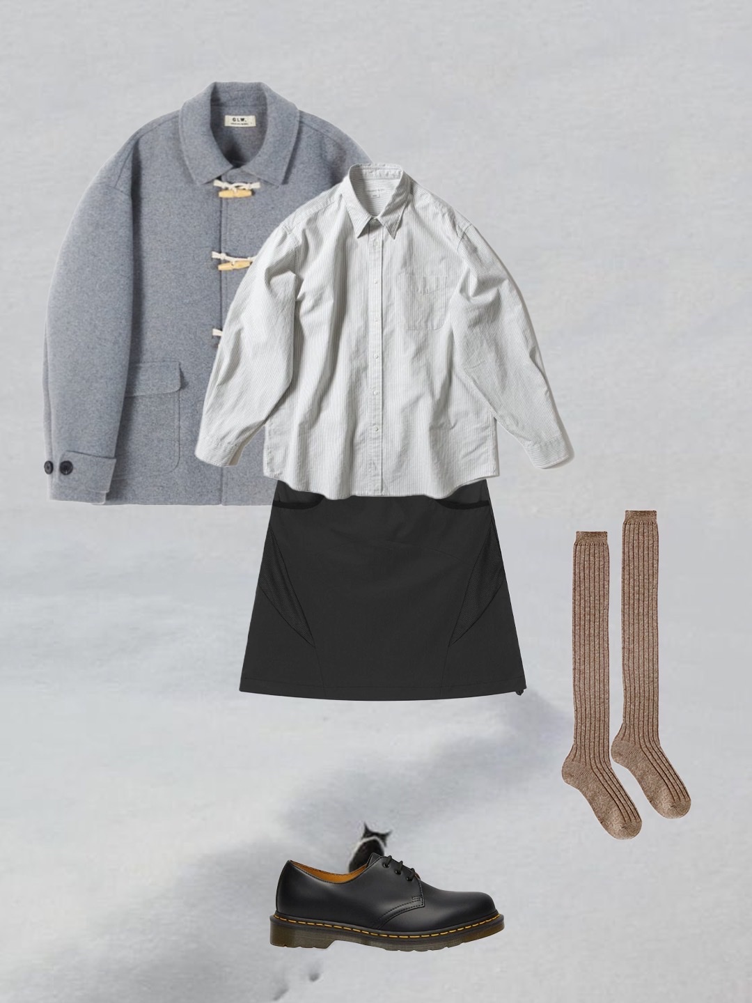 Millo Women Button Hood Bolero Cardigan Black, (W) Reebok Club C 85 White Light Grey 착용 스타일 - 5