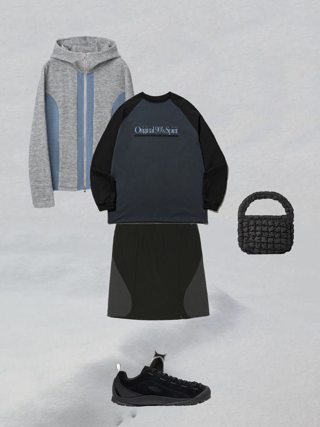 Millo Women Button Hood Bolero Cardigan Black, (W) Reebok Club C 85 White Light Grey 착용 스타일 - 3