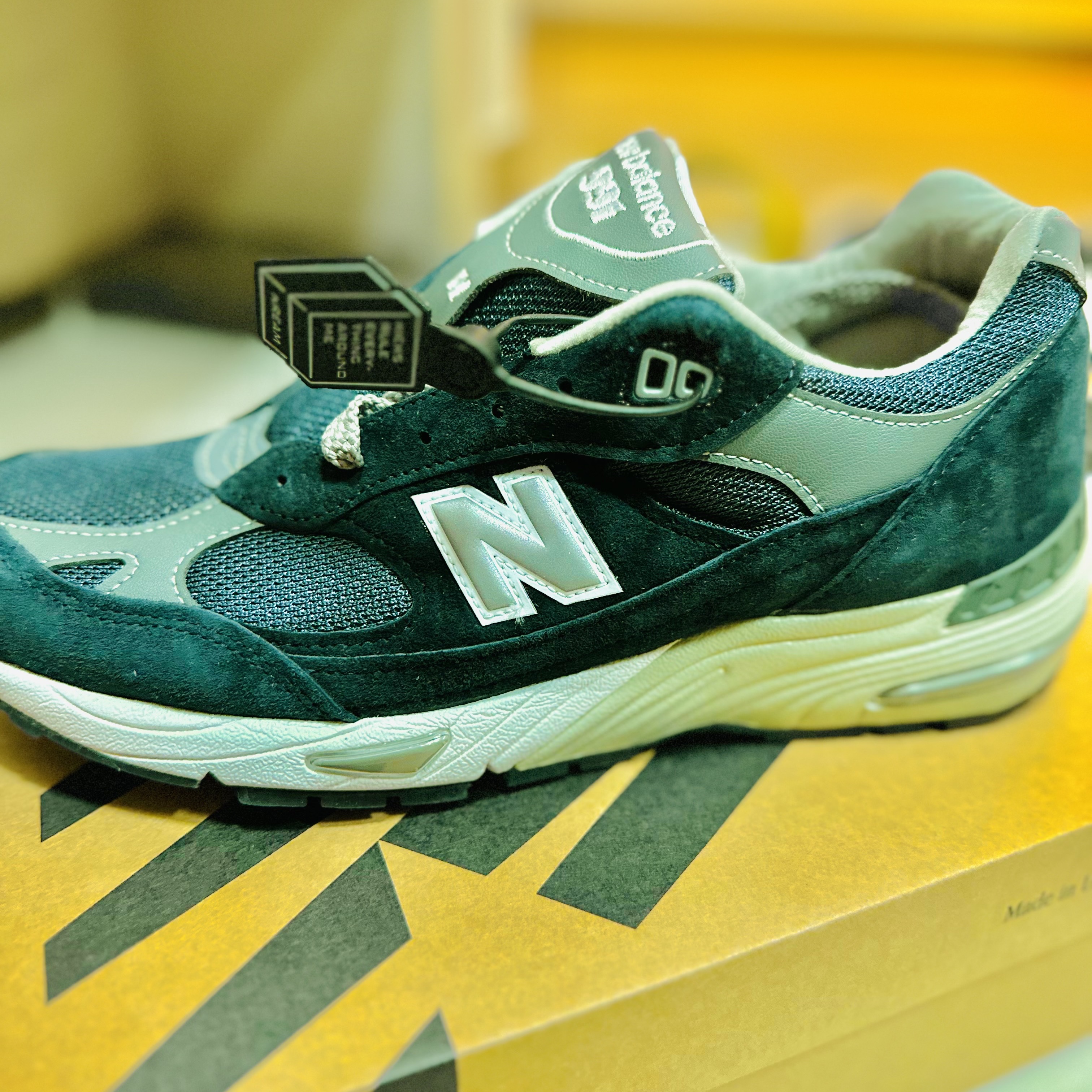 New Balance 991 Made in UK Navy 착용 스타일 - 1
