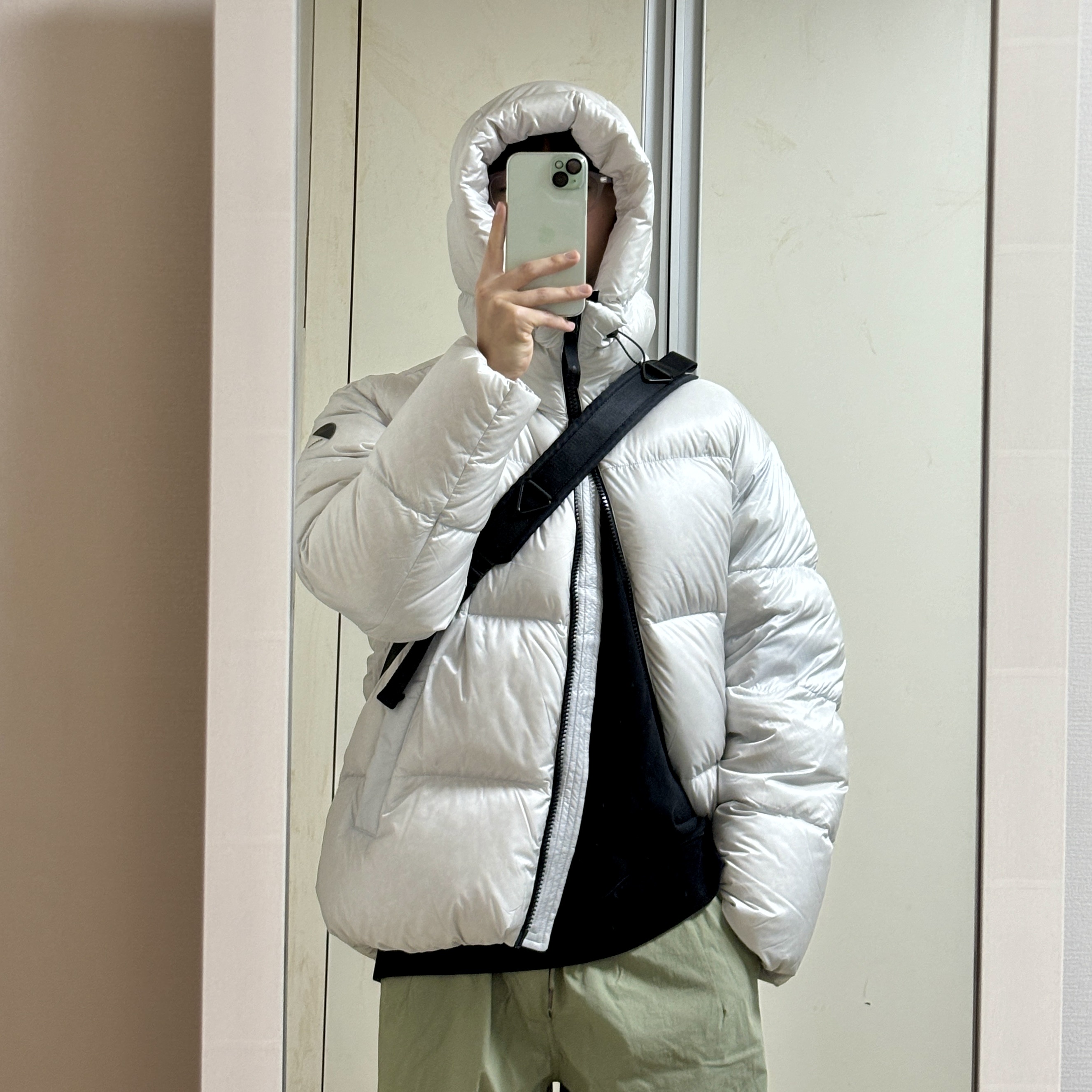 Salomon XT-6 Skyline Vanilla Ice Sun Baked 착용 스타일 - 3