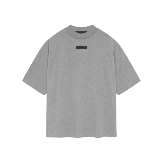 에센셜 숏슬리브 티셔츠 다크 헤더 오트밀 - 24SS